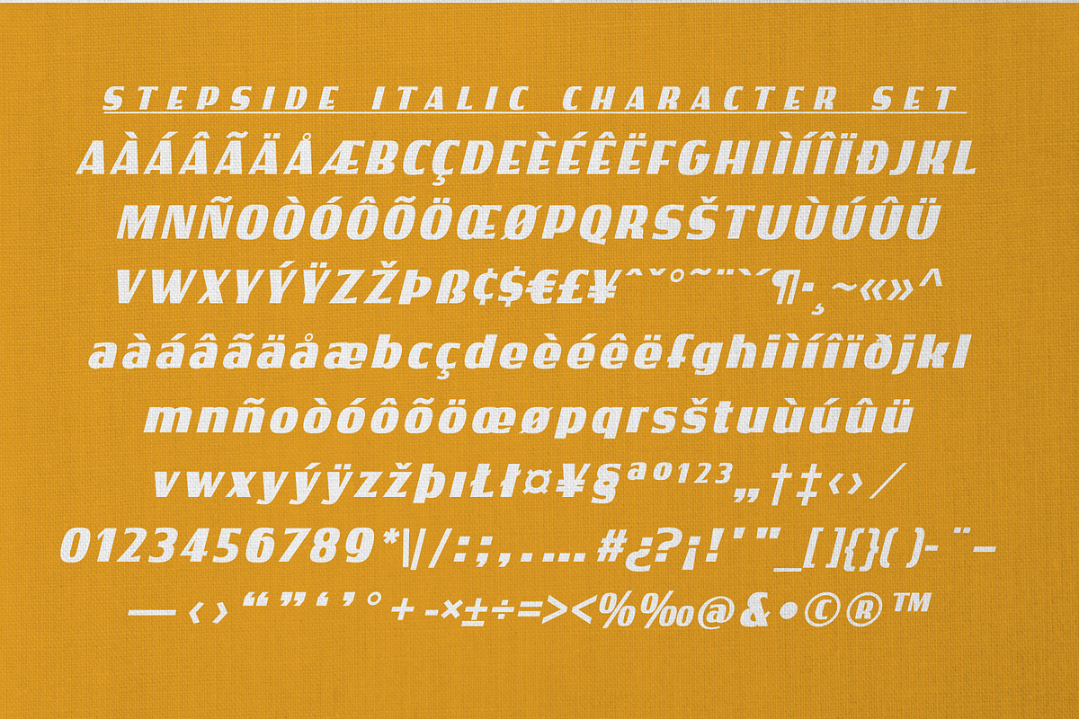 Stepside | Retro Display Font, a Sans Serif Font by StudioWorks (Photo 10 of 10)