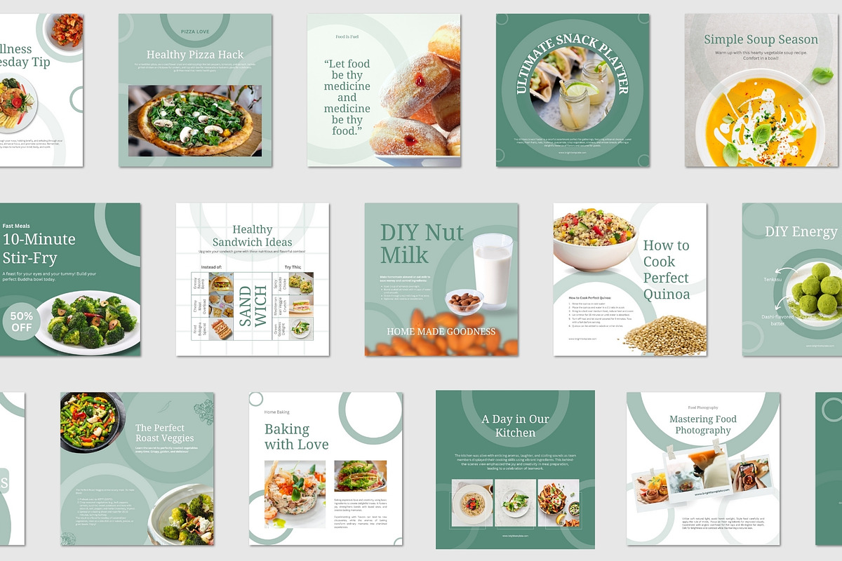 Food & Restaurant Instagram Bundle, a Social Media Template by TheBrightGrap (Photo 19 of 23)