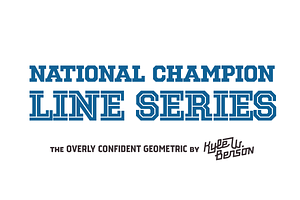 National Champion - Line Series, a Slab Serif Font by Very Cool Studio