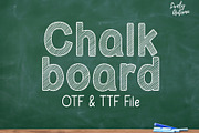 Chalkboard Font, a Sans Serif Font by LivelyAutumn11.11 (Thumbnail 1 of 4)