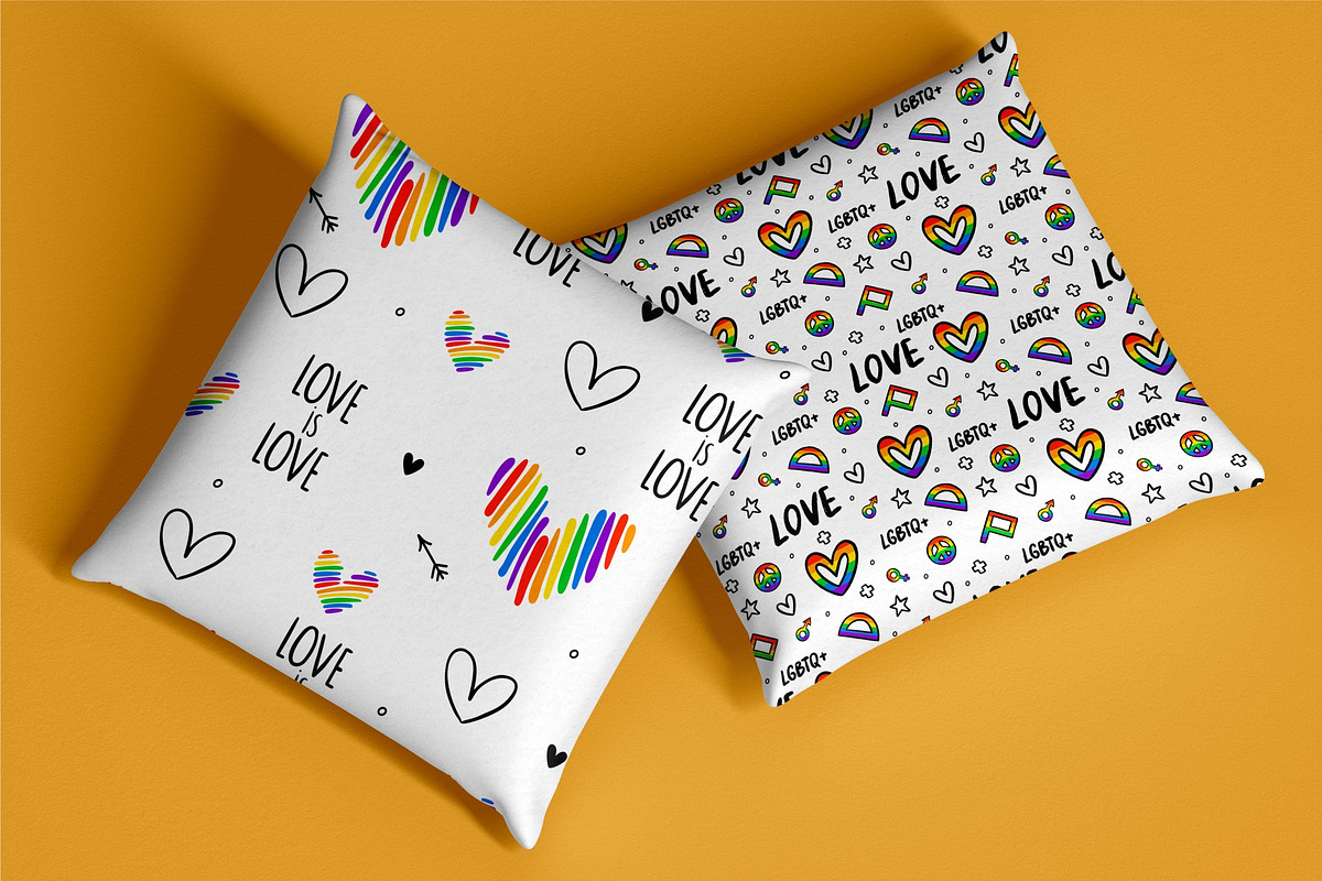 8 LGBTQ+ Never Ending Patterns, a Pattern Graphic by karetniy (Photo 5 of 6)
