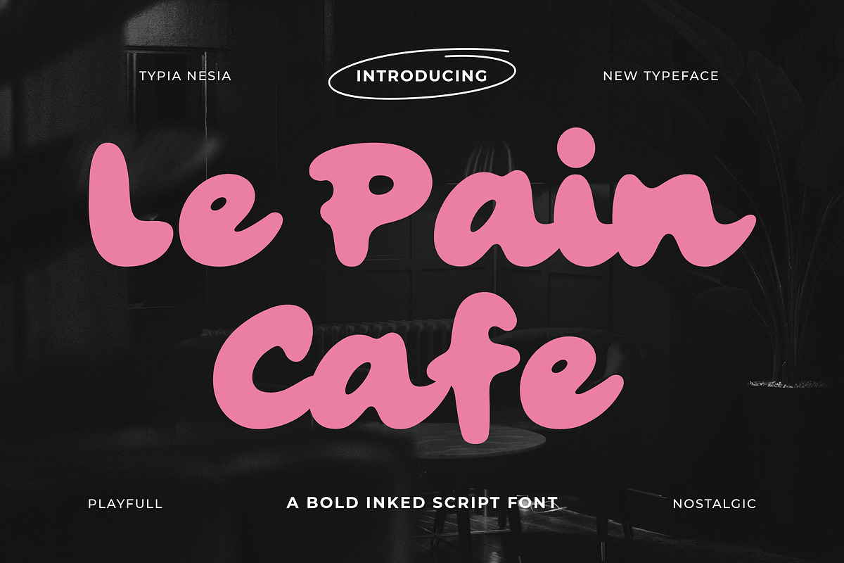 Le Pain Cafe - Nostalgic Bold Retro, a Handwritten Font by Typia Nesia (Photo 1 of 14)