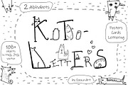 Koto-Letters - Alphabets+cats, a Decorative Illustration by Zooza Art (Thumbnail 1 of 9)