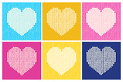 24 Knitted Hearts Seamless Patterns, a Pattern Graphic by IreneArt illustrations (Thumbnail 5 of 5)