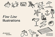 Dolce Vita Illustrations, a Decorative Illustration by ginni illustrations (Thumbnail 3 of 6)