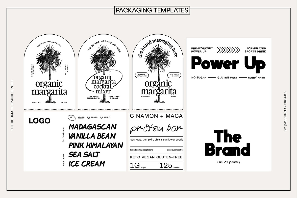 300+ Super Pack Brand Kit Vol 1-4, a Branding & Logo Template by @designartboard (Photo 19 of 41)