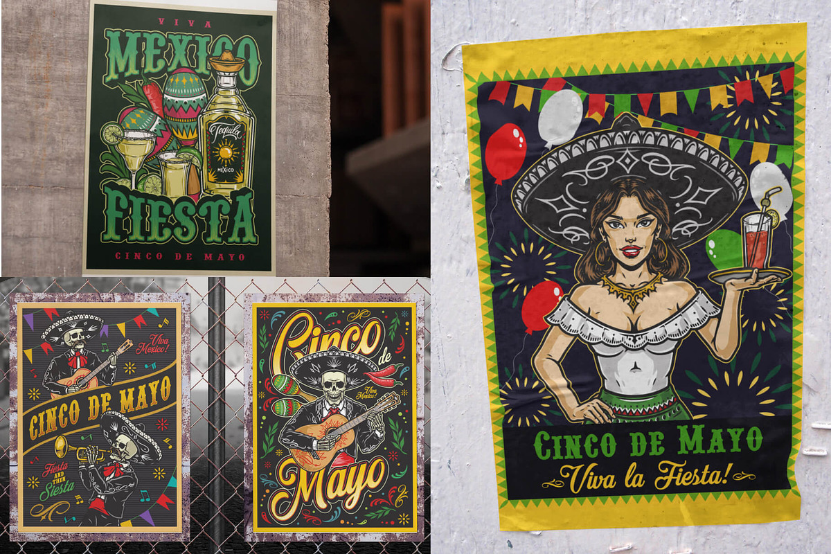 28 Cinco de Mayo posters, a Brochure Template by DGIM studio (Photo 4 of 5)