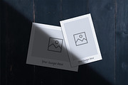 Vintage Frames on Wood Table Mockup, a Pens & Pencil Mockup by Design Squad (Thumbnail 5 of 6)