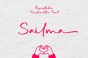 Sailma – Handwritten Font, a Handwritten Font by Basnistudio (Thumbnail 1 of 13)