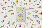 Modern BLOSSOM, abstract floral set., an Illustration by Veronika Gotovceva (Thumbnail 8 of 8)