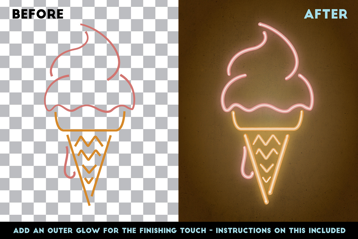 Neon - Realistic Brush Set, a Brush Add-On by The Artifex Forge (Photo 2 of 7)