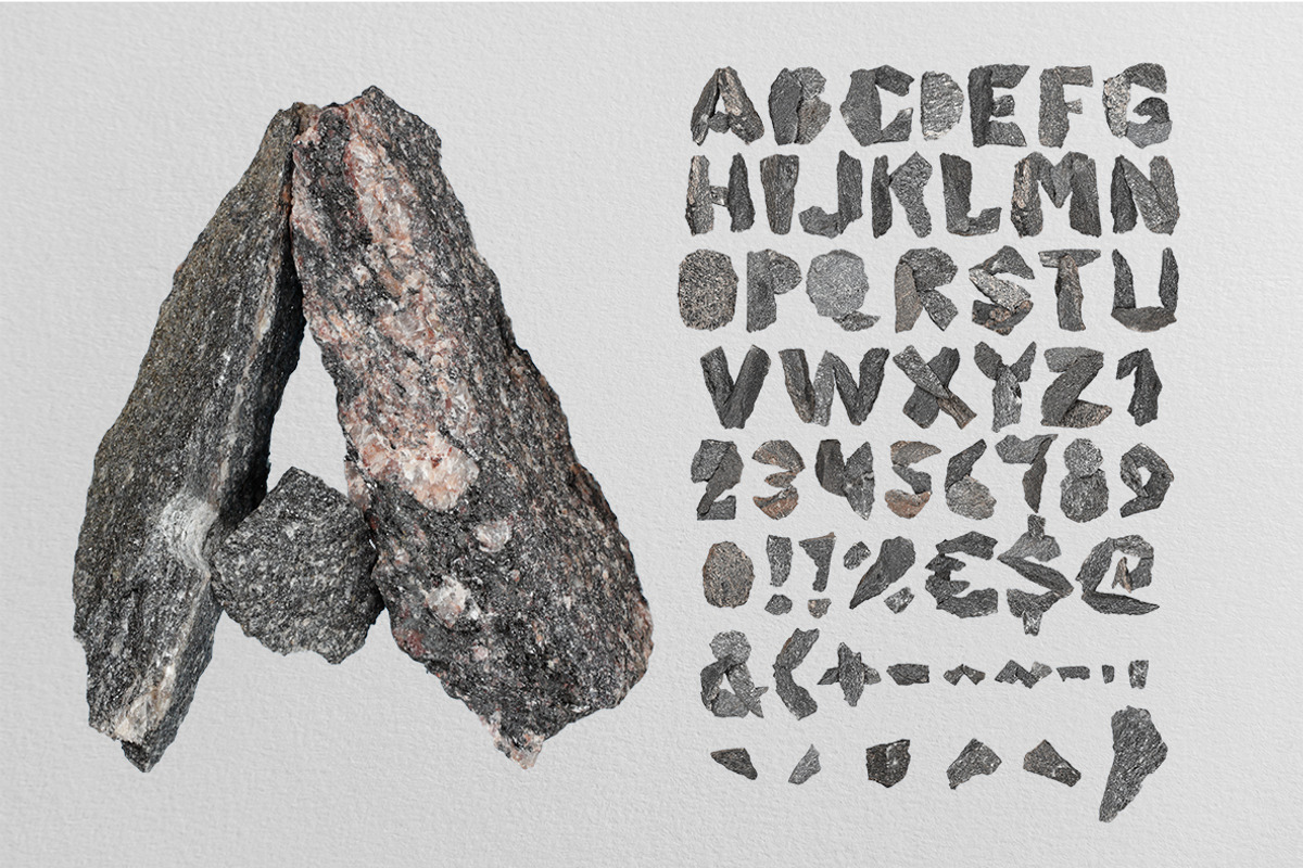 Black Granite Font, a Slab Serif Font by Handmadefont (Photo 2 of 9)