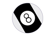 Pool Ball Vector Icon, an Icon by Pexelpy (Thumbnail 1 of 2)
