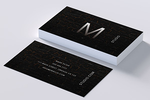 Classy rich texture business card 