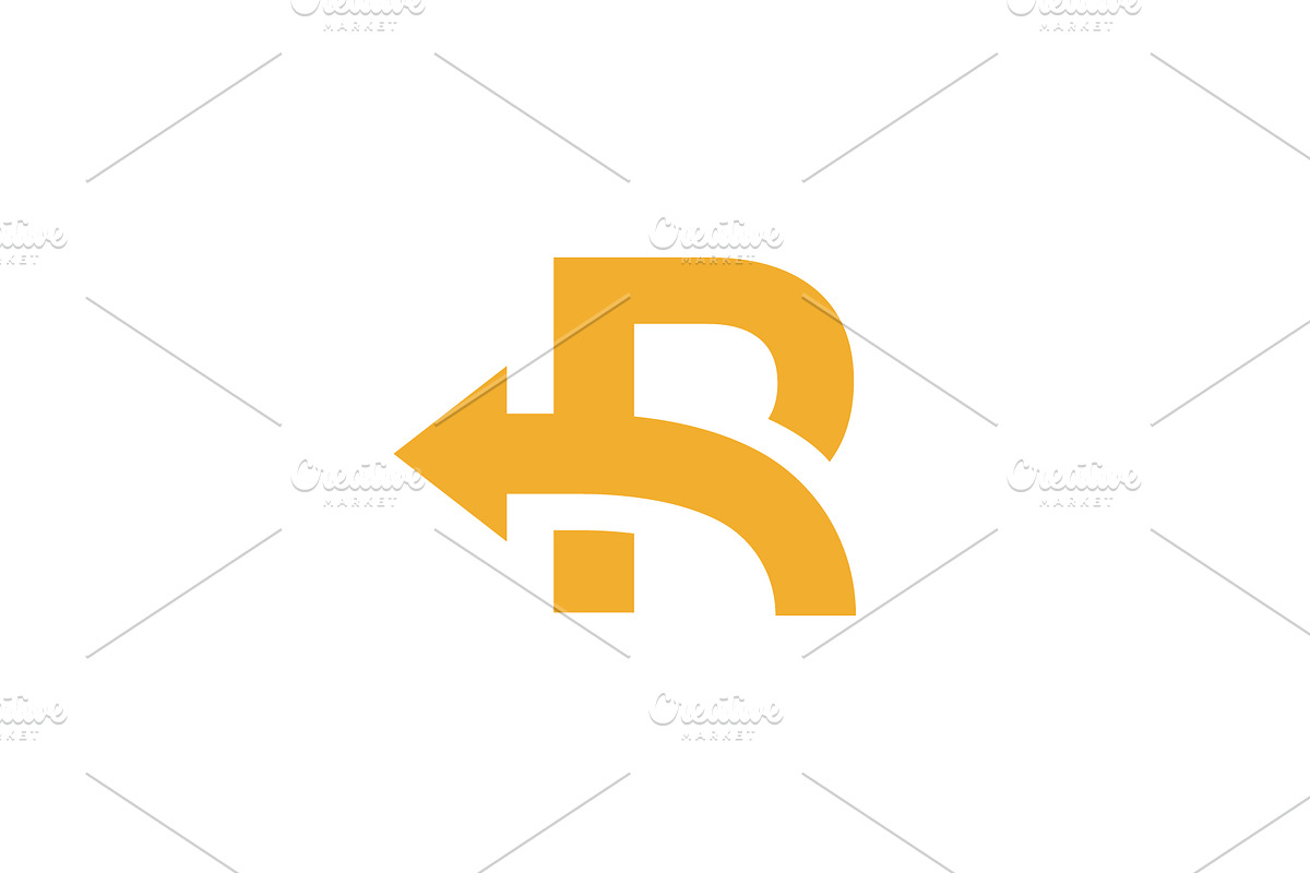 Letter R backward logo, a Branding & Logo Template by Rasagama Studio