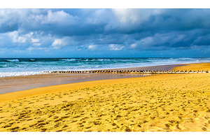 Beach on the atlantic ocean near seignosse france stock photo containing, a Nature Photo by Leonid Andronov