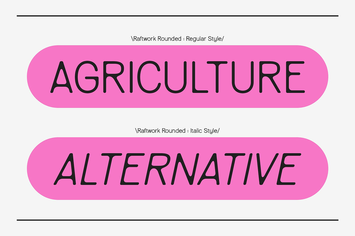 Raftwork Rounded, a Sans Serif Font by Craft Supply Co. (Photo 2 of 8)