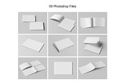A5/A4 Landscape Brochure Mockup, a Books & Magazine Mockup by Tokobeta (Thumbnail 12 of 12)