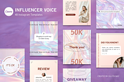 Influencer Voice Instagram Templates, a Social Media Template by Ollyta May (Thumbnail 1 of 9)