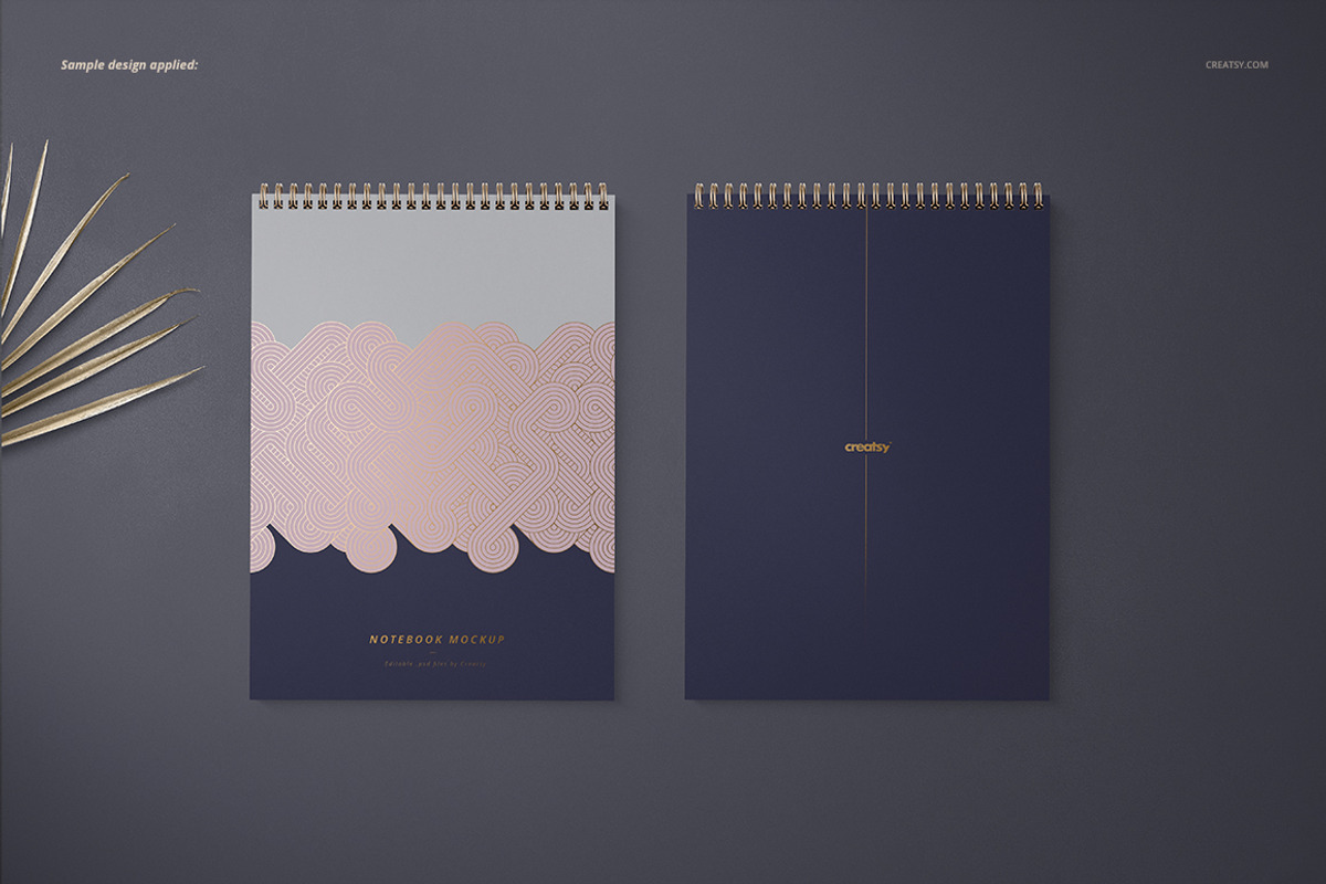 A4 Vertical Spiral Notebook Mockup, a Stationery Template by creatsy5 (Photo 7 of 12)