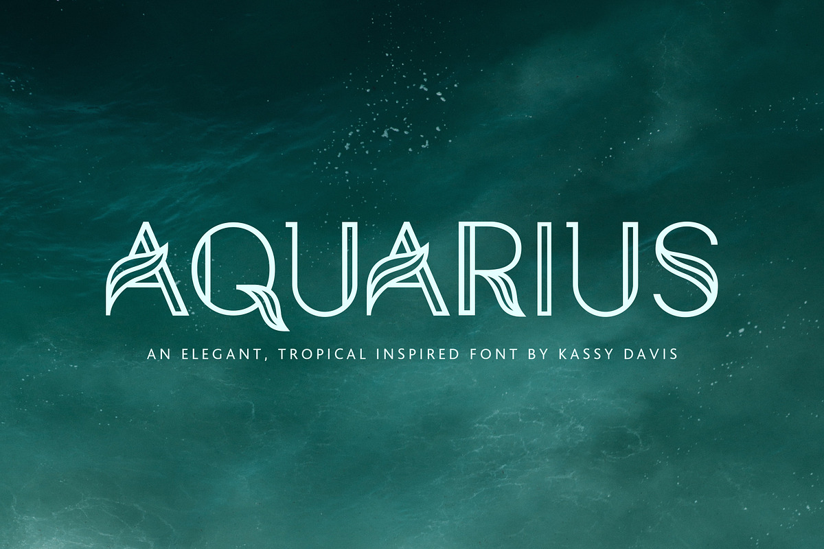 Aquarius - A Tropical Font Family