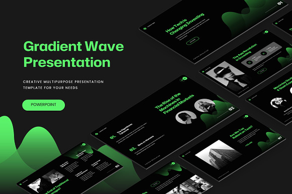 Gradient Wave - Powerpoint preview 4