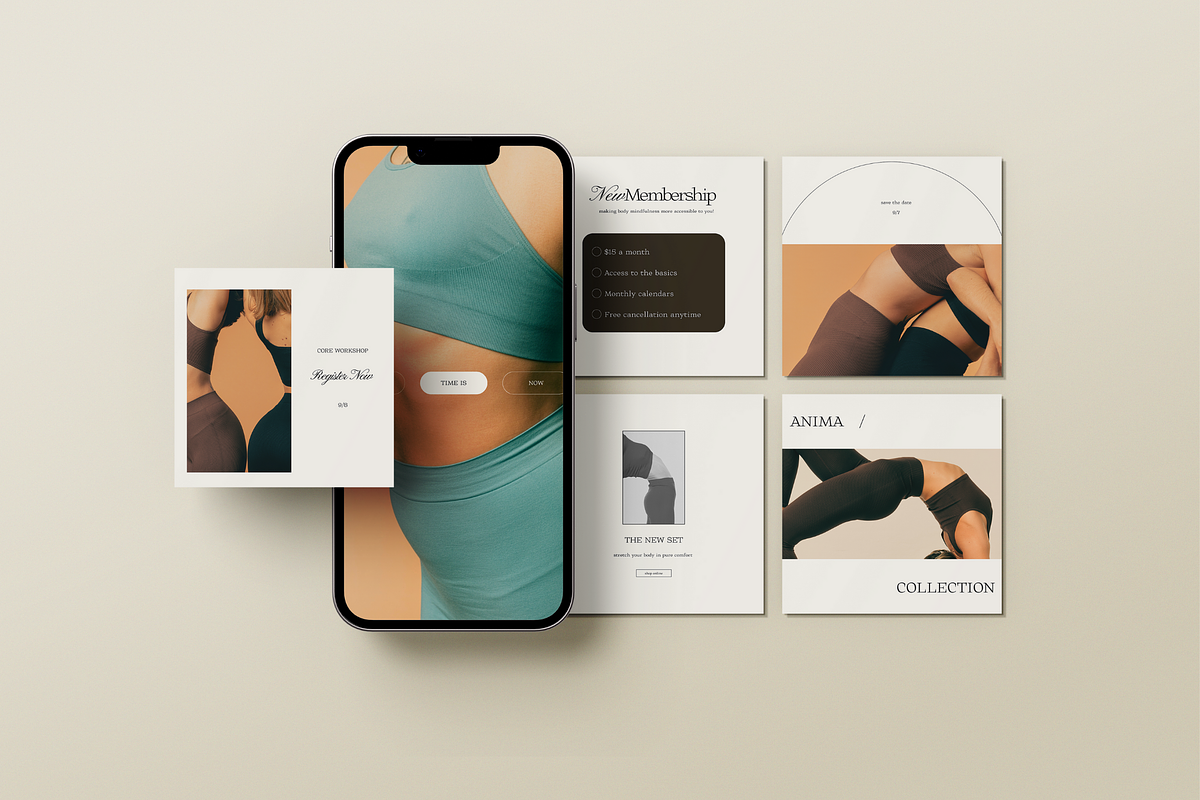 Anima | Social Media Kit l, a Social Media Template by Alana Designed (Photo 2 of 4)