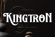 Kingtron Modern Serif Display, a Serif Font by Letterena Studios (Thumbnail 1 of 15)