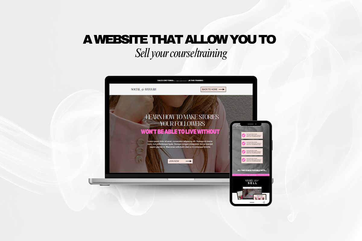 Luxury Canva Sales page website, a Landing Page Template by My Template Studio (Photo 4 of 14)