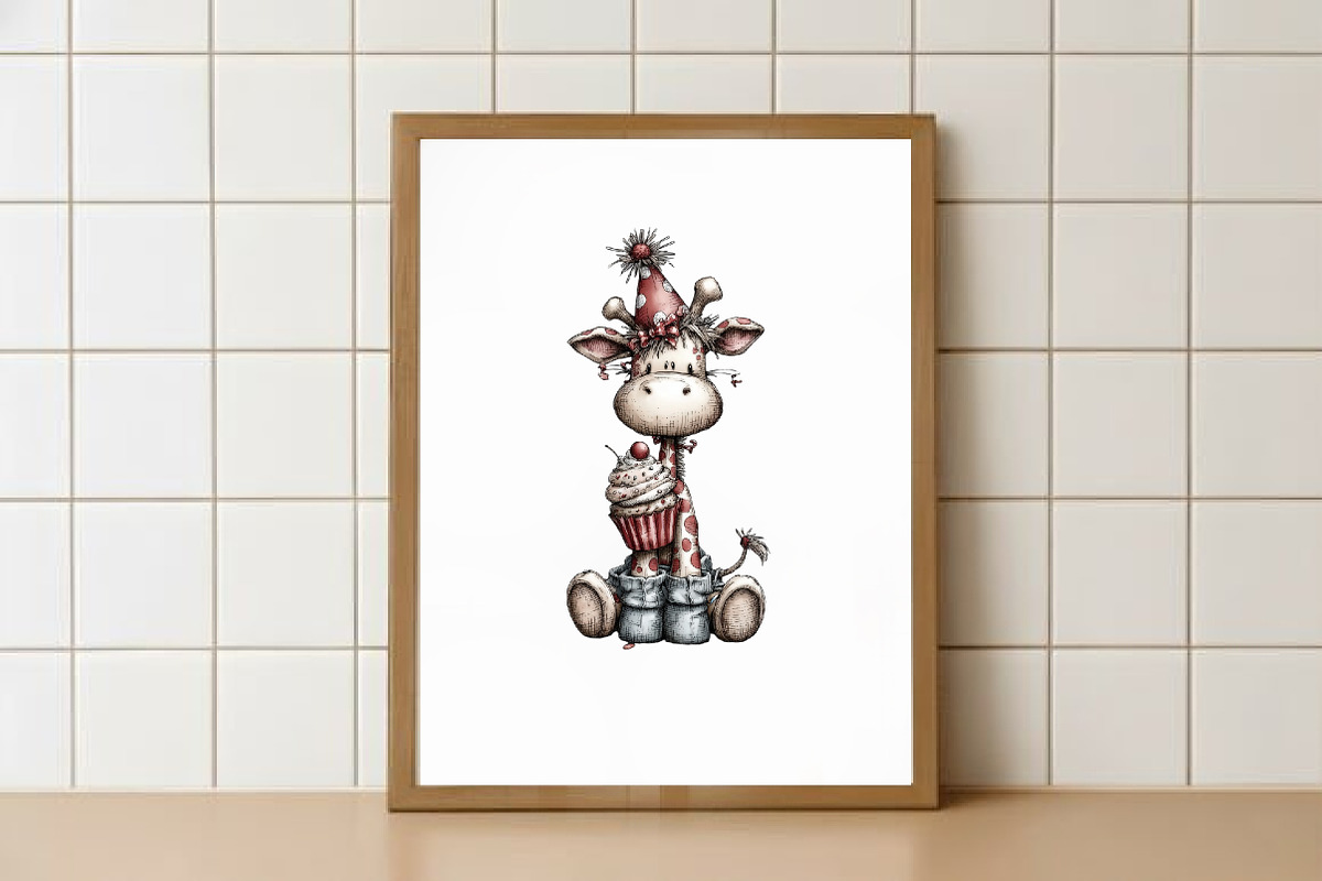 Quirky Birthday Party Animals, an Illustration by Watercolor design (Photo 2 of 7)