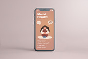 Mental Health europe woman, a Healthcare Illustration by KeronnArt (Thumbnail 8 of 8)
