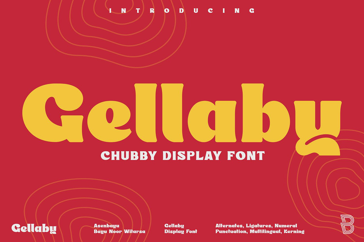 Gellaby Font, a Serif Font by Asenbayu (Photo 1 of 12)