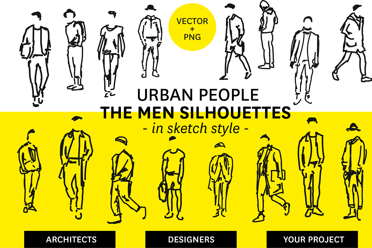 Urban men silhouettes, an Icon by yespr (Photo 1 of 3)