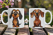 Dachshunds in Playful Poses, an Animal Illustration by PrintHaven Designs (Thumbnail 9 of 9)