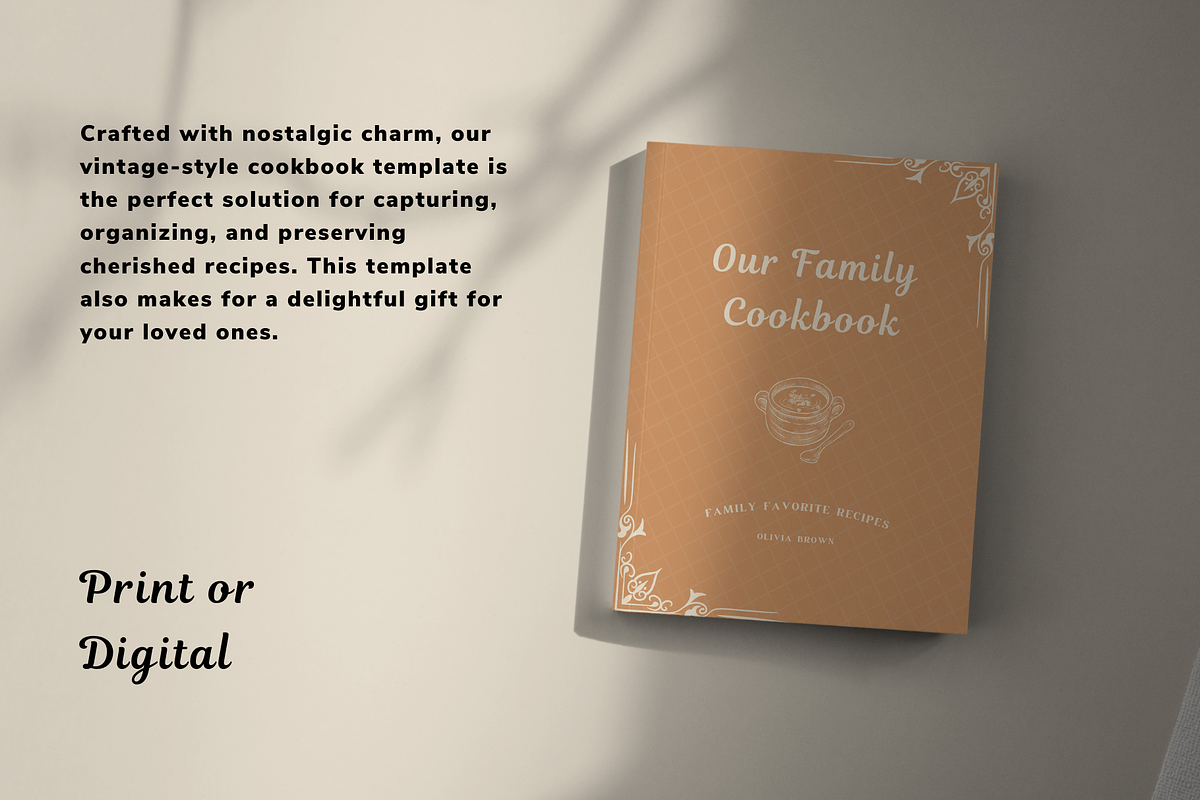 Vintage Recipe Book Template CANVA, a Magazine Template by OrganizationOasisRo (Photo 8 of 10)