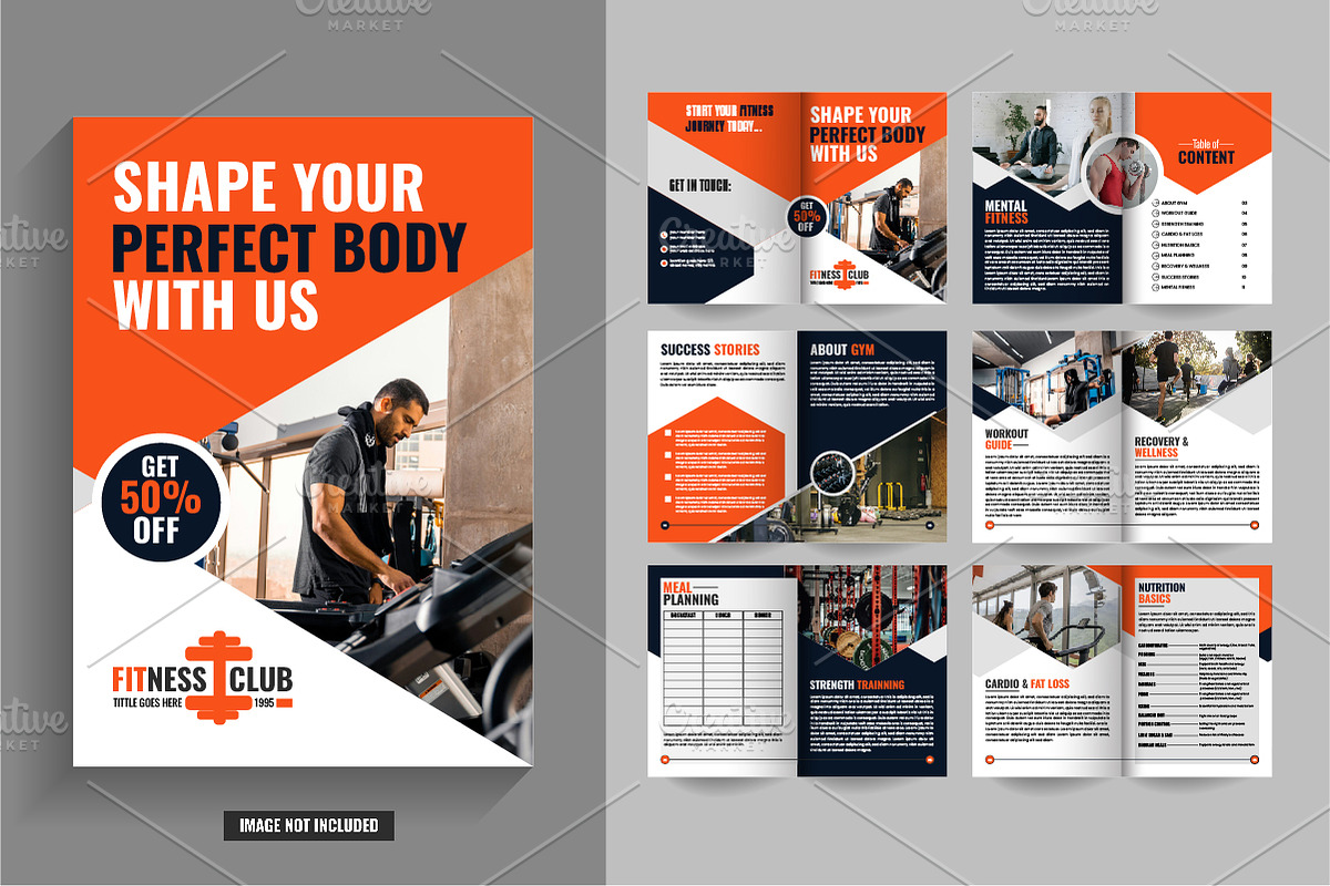 Sport & Fitness Magazine Template, a Brochure Template by Tanuart (Photo 2 of 2)