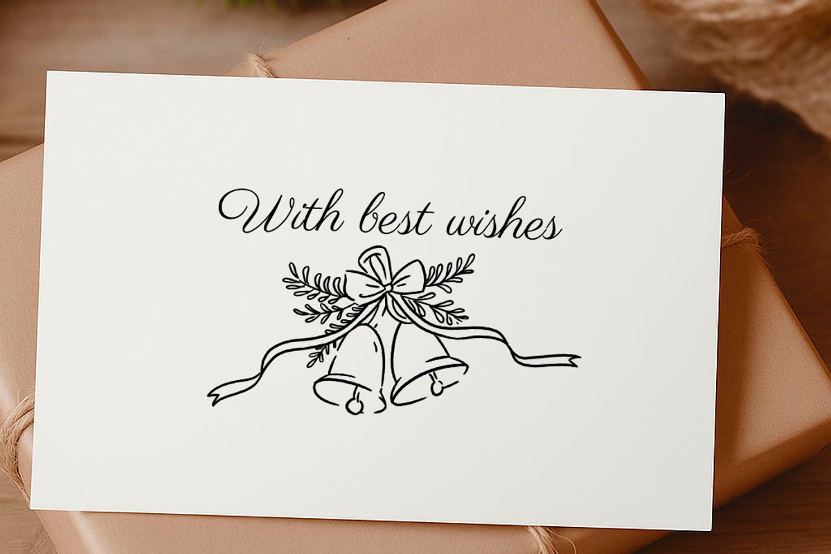 Classic Christmas Line Art vector, a Seasonal Illustration by Marine art (Photo 3 of 3)