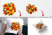 Autumn Leaves Clipart, a Graphic by Artnoy (Thumbnail 3 of 5)