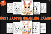 Cozy Easter Coloring Book for Adult, an Animal Illustration by Printable Design Store (Thumbnail 1 of 4)