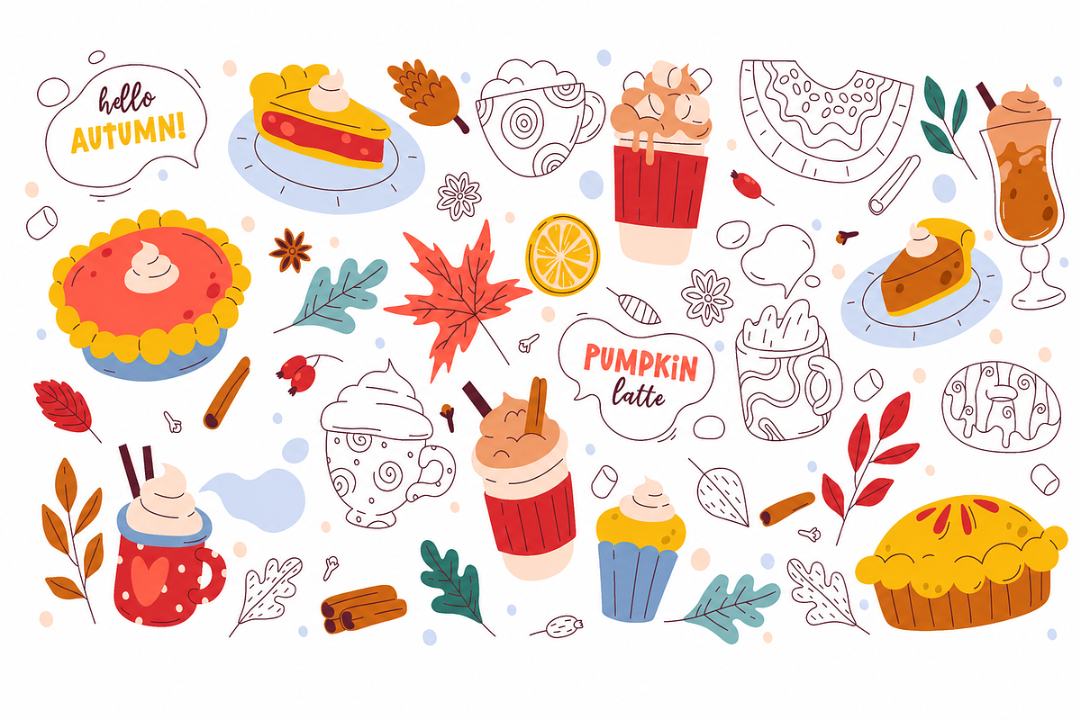 Autumn Clipart Illustrations, a Seasonal Illustration by Anna Studio (Photo 11 of 11)