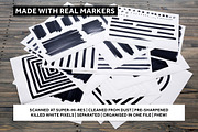 REAL BLACK MARKER TEXTURES, a Texture Graphic by HEJBRUSH.COM (Thumbnail 2 of 4)