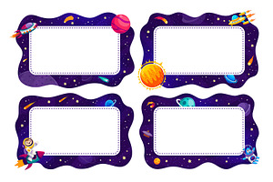 Cartoon Frames, Galaxy Space