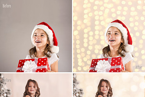 Christmas Lights Photo Backdrop