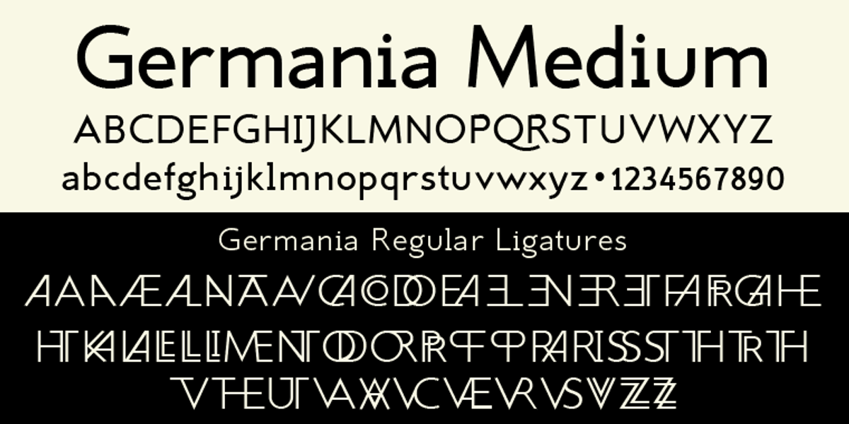Germania, a Sans Serif Font by Wiescher-Design (Photo 5 of 7)