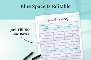 Travel Printable Tracker