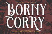 Borny Corry Decorative Luxury Displa, a Serif Font by Maulana Creative (Thumbnail 1 of 7)