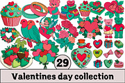 Valentines day collection, an Illustration by Design Market (Thumbnail 1 of 3)