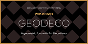 GeoDeco, a Sans Serif Font by Tipo Pépel (Thumbnail 1 of 9)