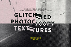 Glitched Photocopier Texture Bundle