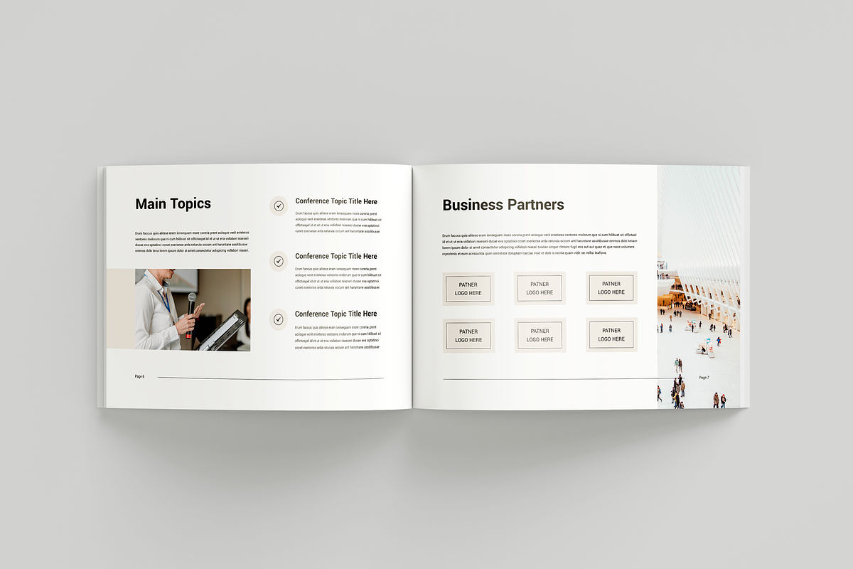 Conference Agenda | MS Word & Indd, a Brochure Template by Leaflove (Photo 5 of 10)